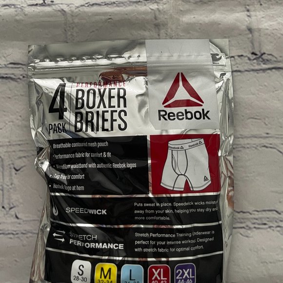Reebok Men's Performance Boxer Briefs Pack
